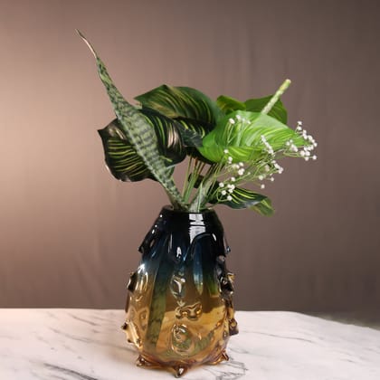 Blue Crystal Vase Decor