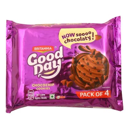 Britannia Good Day Chocochip Cookies Pack of 4