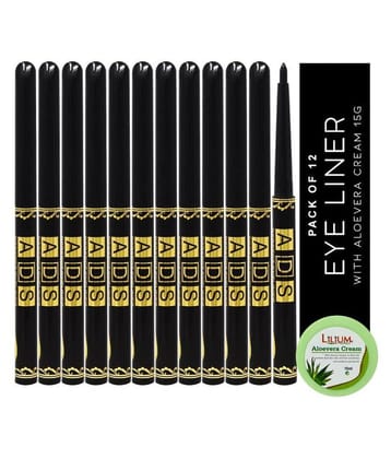 ADS Perfect Waterproof Pencil Eyeliner Black 4 g