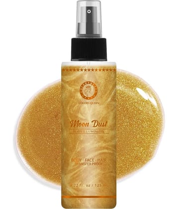 Colors Queen Moon Dust Body Illuminizer Illuminator Gold 120g (Pack of 1)