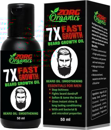 Zorg Organics 7X Growth Beard Oil Hair Oil 50 ml