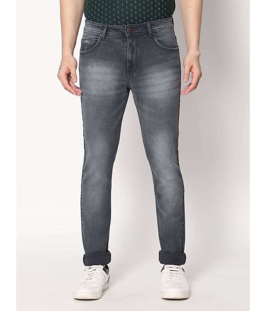 HJ HASASI - Grey Cotton Regular Fit Men's Jeans ( Pack of 1 )