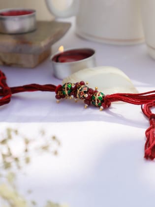 Arya Red Rakhi-Red