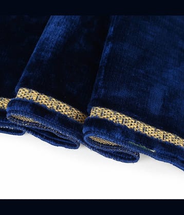 ADIRNY Blue Single Regular Velvet Prayer Mat ( 110 X 70 cm )