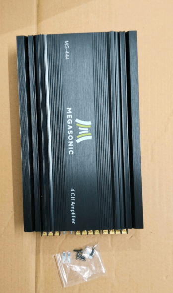Megasonic Brand 4 Channel Amplifier With Wiring