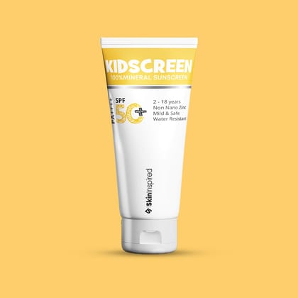 Kidscreen 100% Mineral Sunscreen for Kids SPF 50+ PA++++ (50ml)-50ml