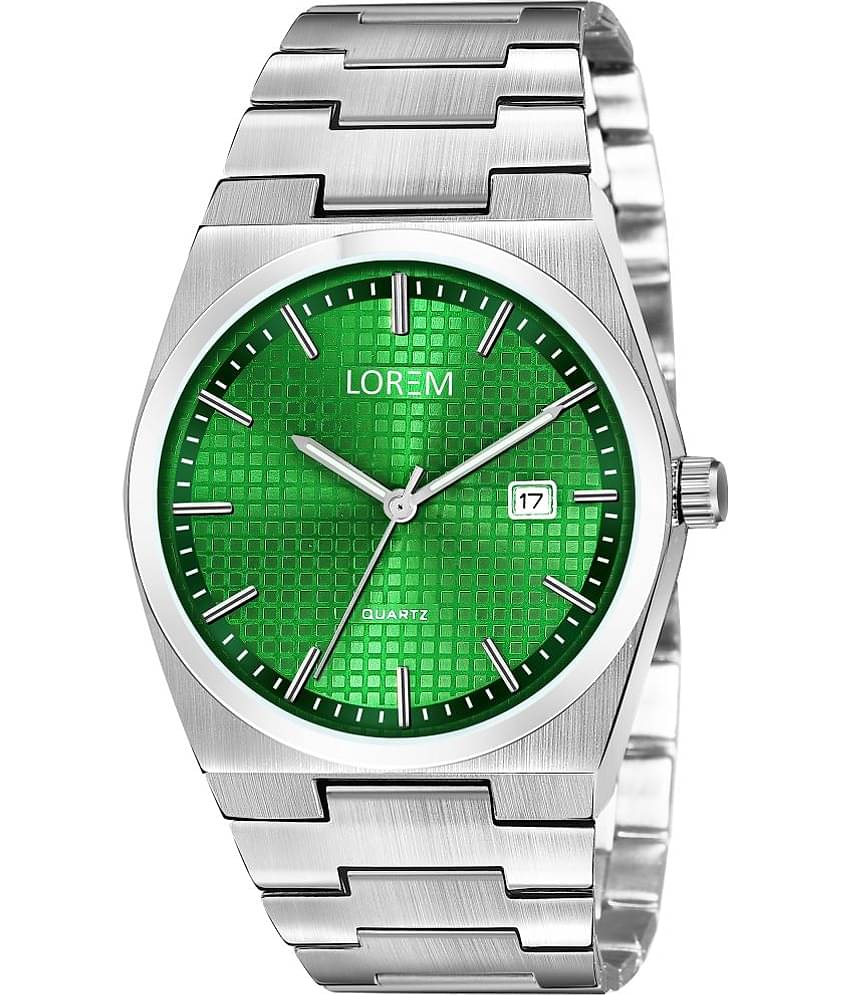 Lorem Silver Stainless Steel Analog Men's Watch