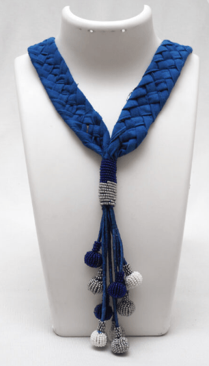 Sahaj Fabric Series Braid look Belt Beaded Ball String