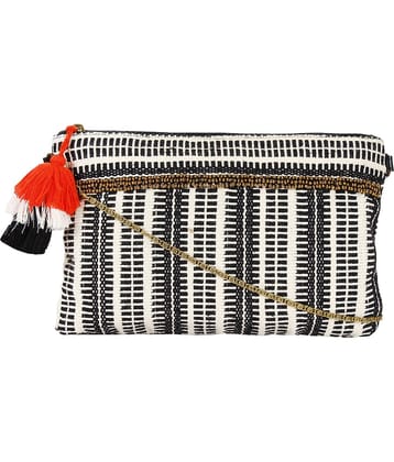 Anekaant Sling Bag Cotton Set of 1 ( Black )