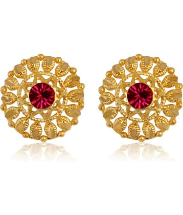 HEER COLLECTION - Gold Stud Earrings ( Pack of 1 )