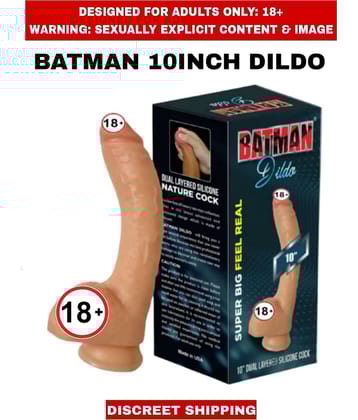 BATMAN DILDO 10inch LONG Silicone