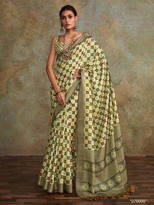 Multicolor Pure Soft Silk Handloom With Sequence Weaving Saree