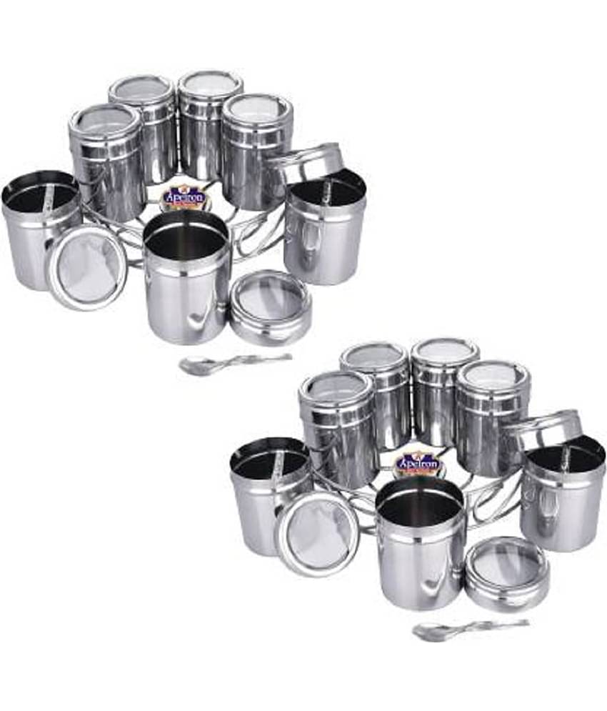 APEIRON Masala dabba  Steel Spice Container Set of 7 1225 mL