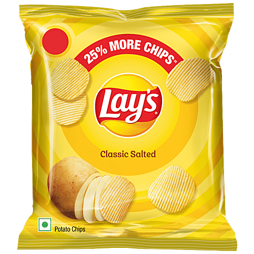 Lays Potato Chips - Classic Salted, 12 g Pouch