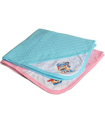 CATCUB Multi-Colour Polyester Towel cum blanket ( 72 cm × 72 cm 2 pcs )