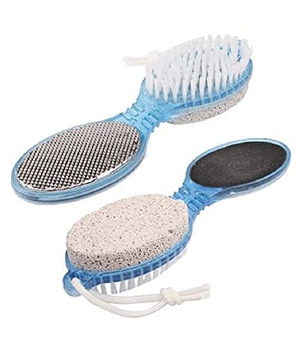 Elecsera Foot File With Pedicure Brush(4 in 1) Pack of 2 (Multicolor) - Body Care - Loofah and Other Tools | Buy online on ZillyBuy