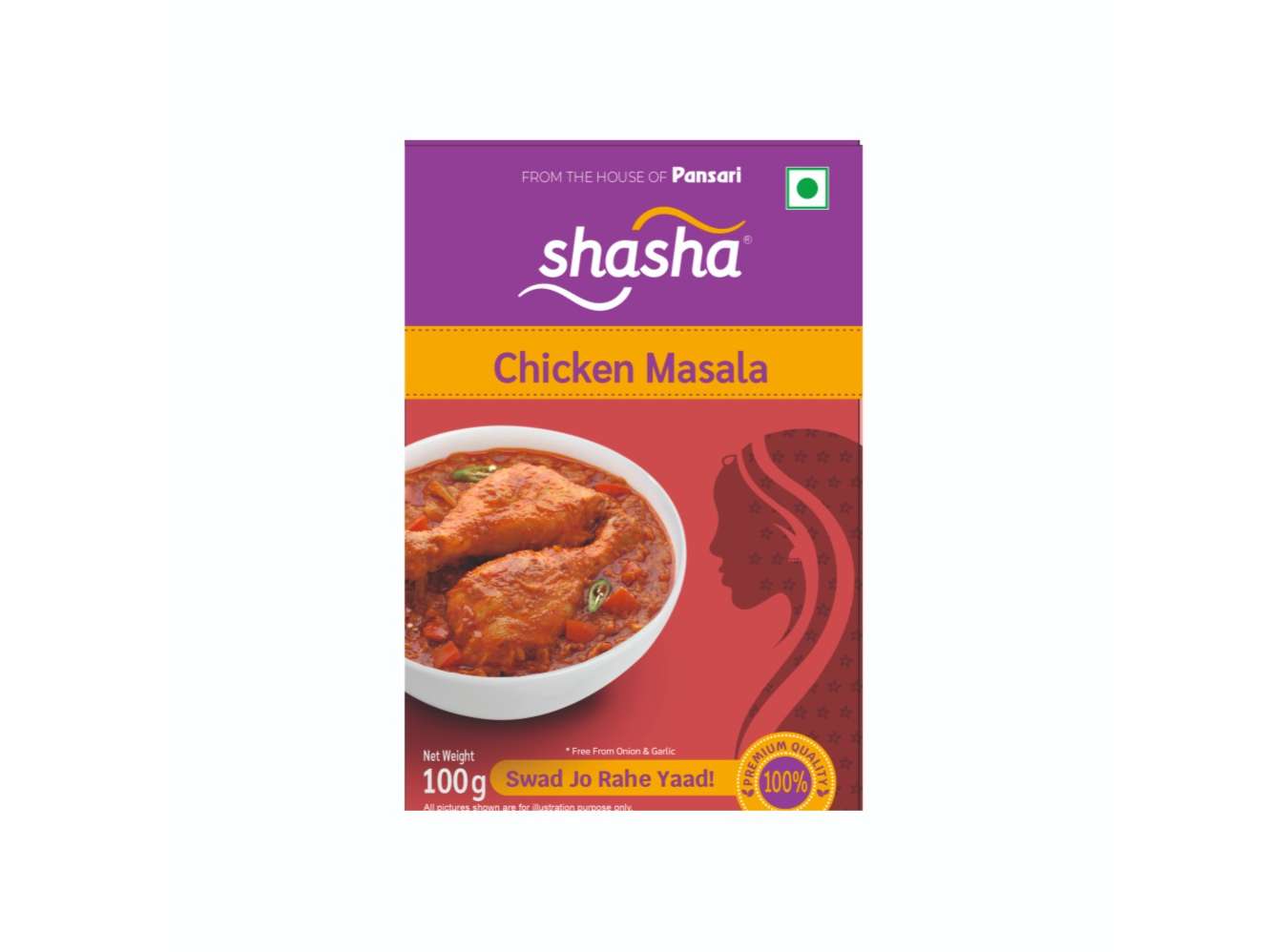 Shasha Chicken Masala - 100gm