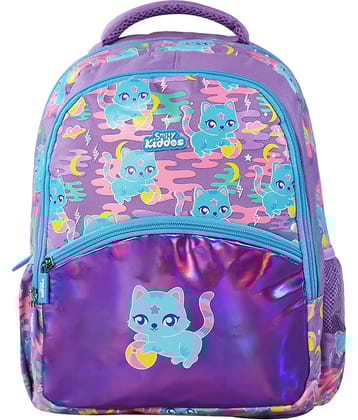 Smily Kiddos 10 Ltrs Purple Polyester College Bag