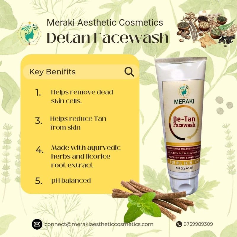 Meraki Aesthetic Cosmetics De-Tan Facewash