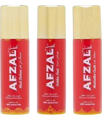 AFZAL - Deodorant Spray for Unisex 50 ml ( Pack of 3 )