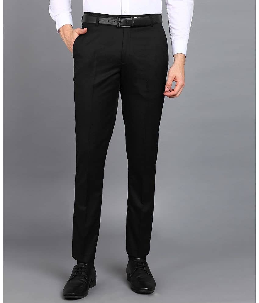Playerz Black Slim Formal Trouser ( Pack of 1 )