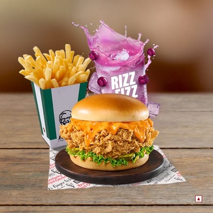 Gold Chicken Zinger Burger Epic Meal