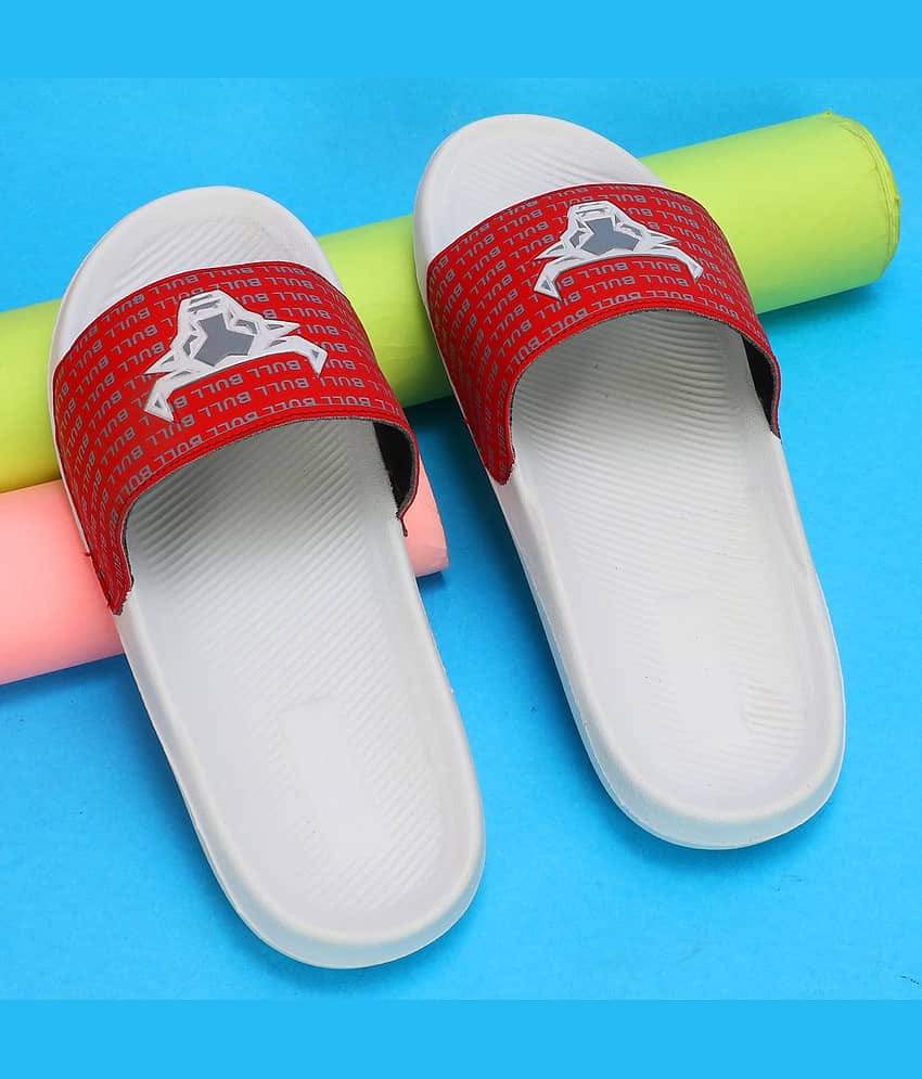PERY PAO Red Men's Slide Flip Flop