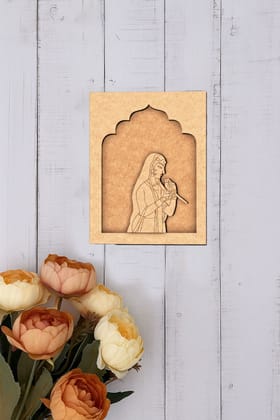 Dbeautify's DIY MDF Traditional Rajasthani Lady with Parrot