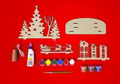 The Brown BOX-3D Christmas Craft Kit,Christmas Painting kit,DIY Art kit,Christmas Gift for Girls and Boys The Brown BOX-3D Christmas Craft Kit,Christmas Painting kit,DIY Art kit,Christmas Gift for Girls and Boys
