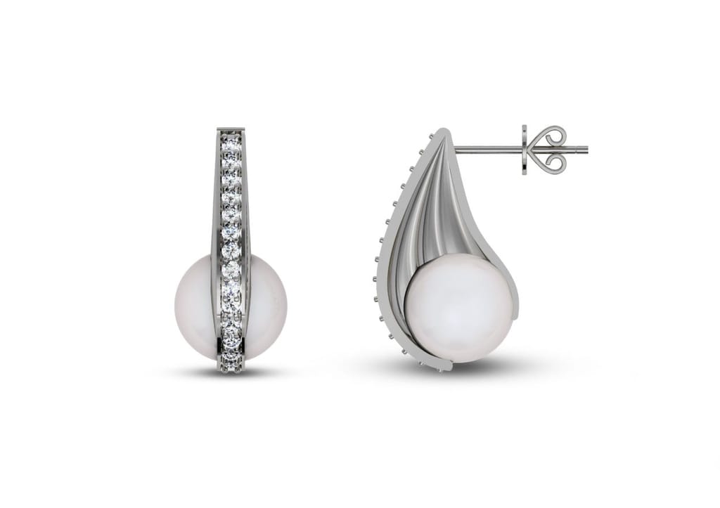 Hooked Claw Pearl Earrings