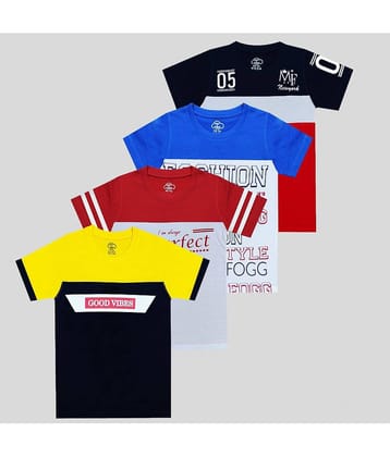 MIST N FOGG Pack of 1 Boys Cotton T-Shirt ( Multicolor )