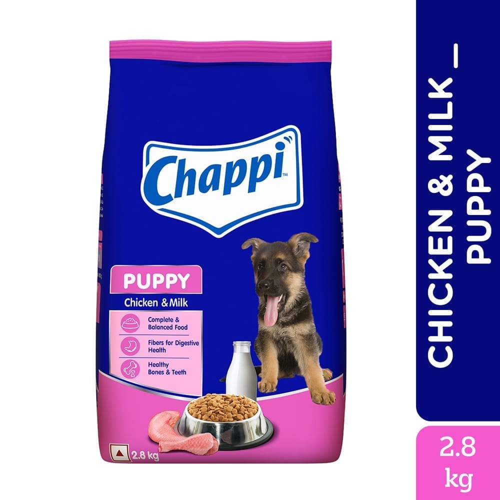 Chappi Chicken & Milk Puppy (2-12 Months) Dry Dog Food 2.8kg