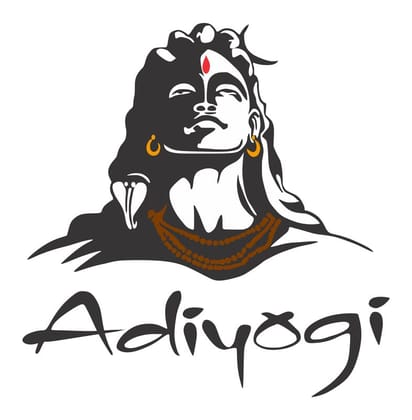 DreamKraft Adiyogi Multicolour Vinyl Size 69 cm X 70 cm Wall Sticker