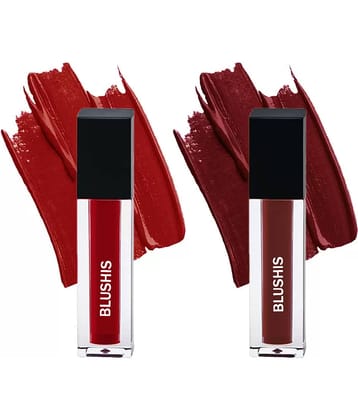 BLUSHIS High Defination Multi Color Matte Lipstick Combo (Pack of 2)