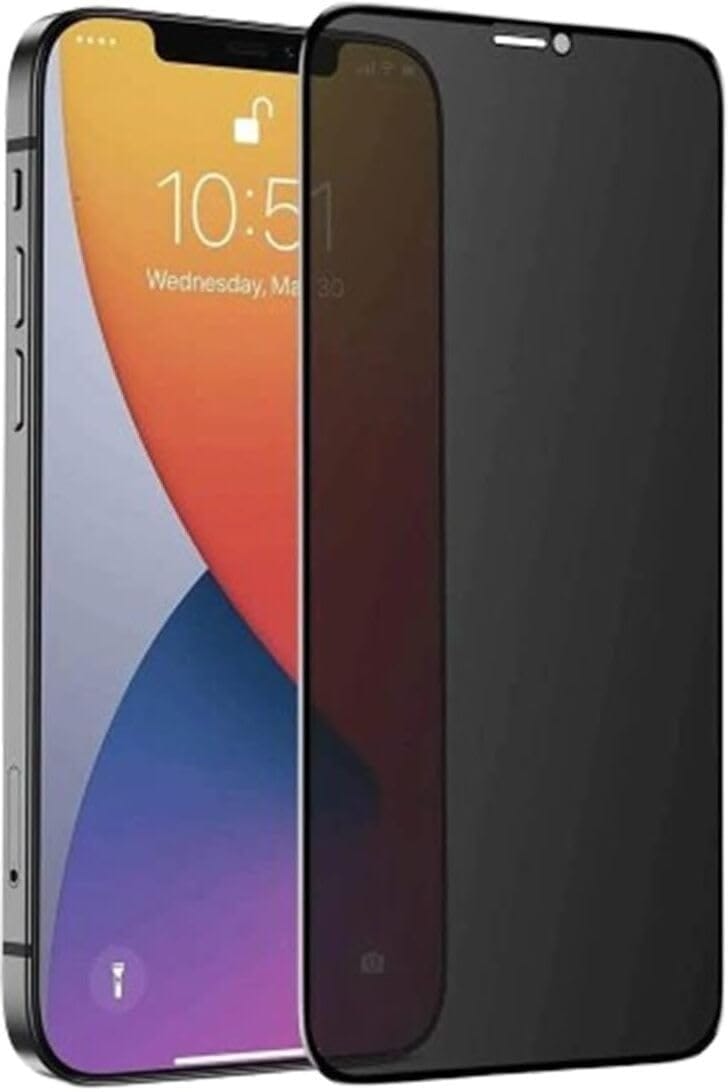 PLUGTECH Advanced Tempered Glass With Anti-Explosion 9H Hardness Edge-To-Edge Coverage Screen Guard for iPhone 12 PRO MAX