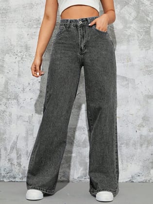 Bellbum Wide Leg Jeans Grey Denim-24