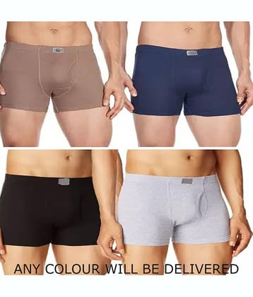 CAVENDRES Pack of 4 Cotton Blend Trunks For Men's ( Multicolor )