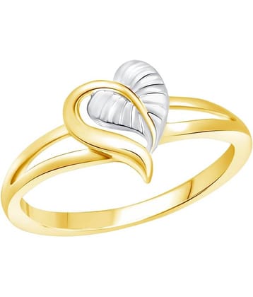 Vighnaharta Alloy Gold Plating Studded Gold Coloured Ring