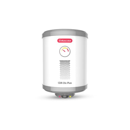 Racold CDR DLX Plus 10L Vertical Energy Efficient Storage Water Heater(Geyser) with Free Standard Installation & Pipes | Temperature Display | Temperature Knob | Titanium Enameled Coating Racold CDR DLX Plus 10L Vertical Energy Efficient Storage Water He
