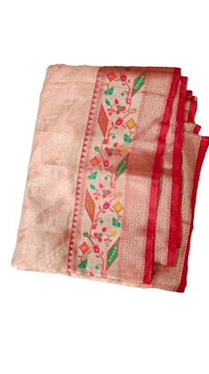 Orange colour sarry with blouse