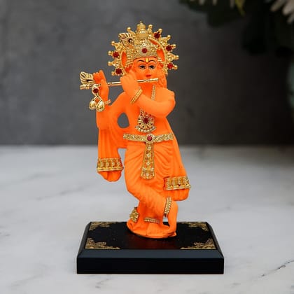 Craftlayout Polyresin Krishna Idol For Car Dashboard 4 Inch