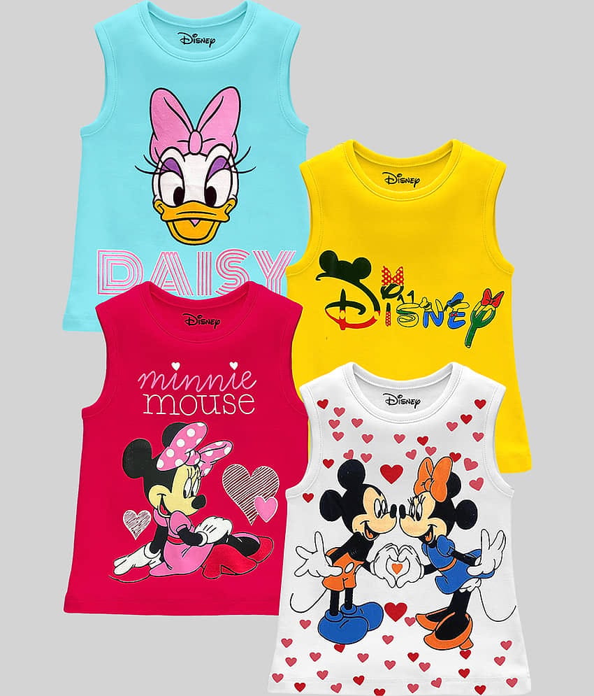 Kuchipoo Pack of 4 Girls Cotton Blend T-Shirt ( Multicolor 15 )