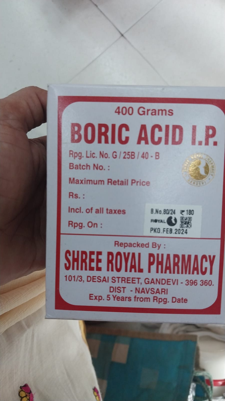 Boric Acid I.P