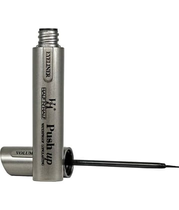 Half N Half Volume Glamour Eyeliner, PushUp Waterproof & Long lasting, Black (8ml)
