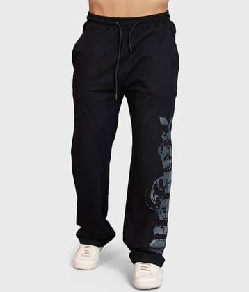 Fuaark Black Cotton Men's Sports Trackpants ( Pack of 1 )