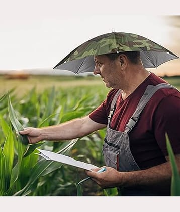 Infispace Green Hand's Free Umbrella