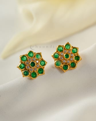 Gold Polish Silver Earrings CHE2117