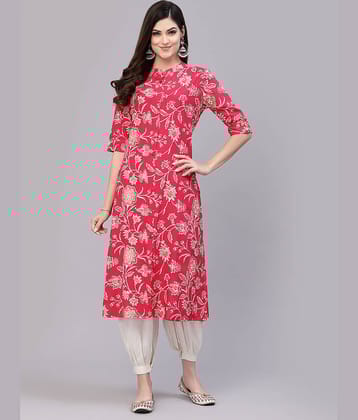 Stylum - Teal Rayon Women's Front Slit Kurti ( Pack of 1 )