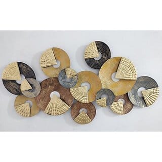 Am Home Decor Round Disc Wall Art (24 inch X 48 inch, Multicolor)