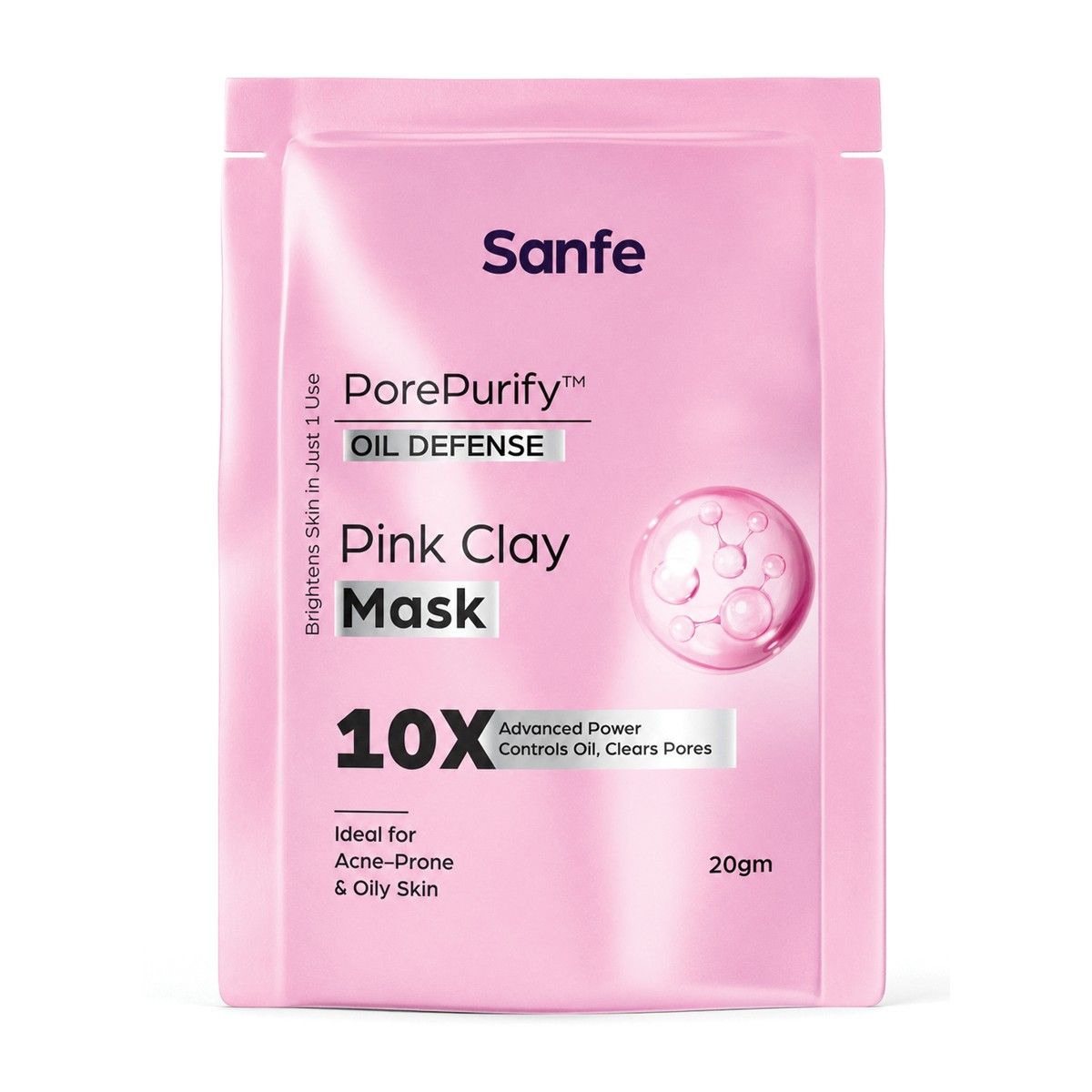 Sanfe PorePurify Oil Defence Pink Clay Mask - 20g